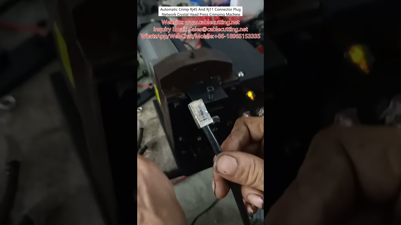 Автоматическая обжимка коннекторов RJ45 и RJ11: пресс для сетевых кабелей