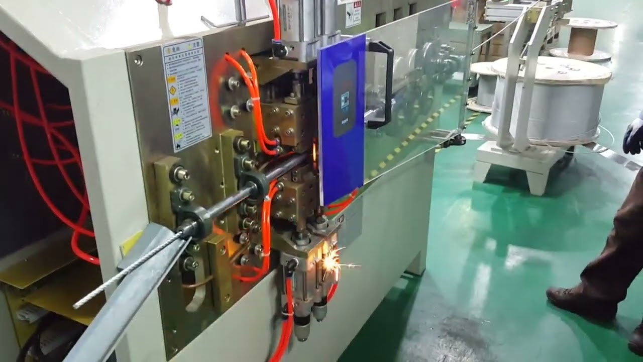 Автоматический станок для оплавления концов тросов с плоской головкой WPM-60SF
