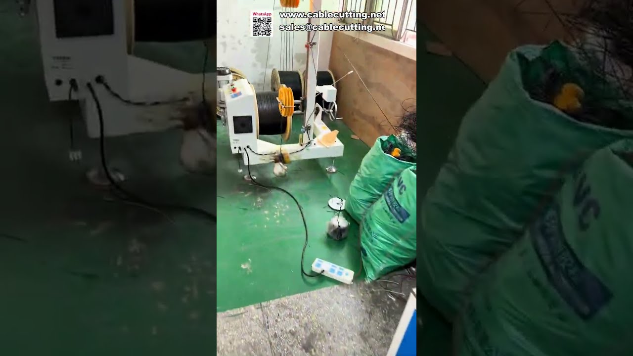 Полностью автоматическая машина для счета, резки, намотки и увязки метров | Демо