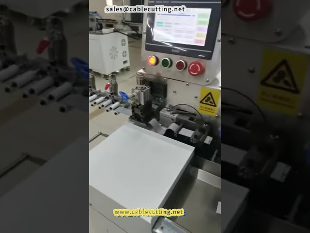 Двухголовочная автоматическая машина для обжима наконечников и лужения плоских кабелей