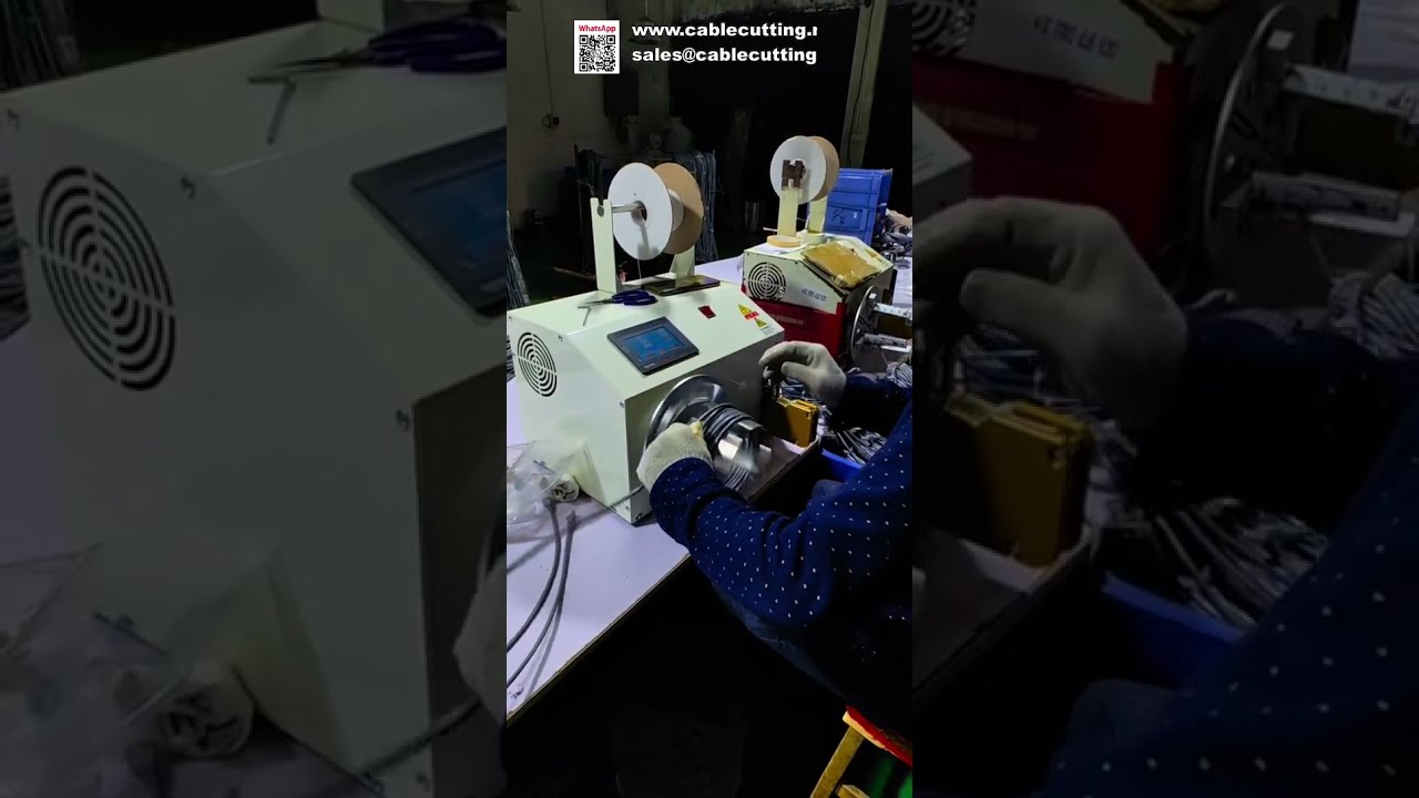 Автоматический станок для намотки и обвязки проволоки: демонстрация на заводе