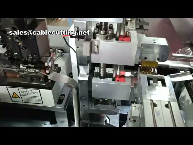 Автоматический двусторонний обжимной станок для клемм | Высокоскоростной станок для обжима проводов