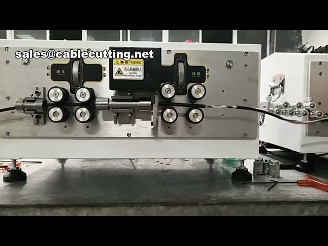 Восьмиколесный станок для зачистки и резки кабеля: обработка электропроводов, проводов для новой энергетики и BVBVRPVC
