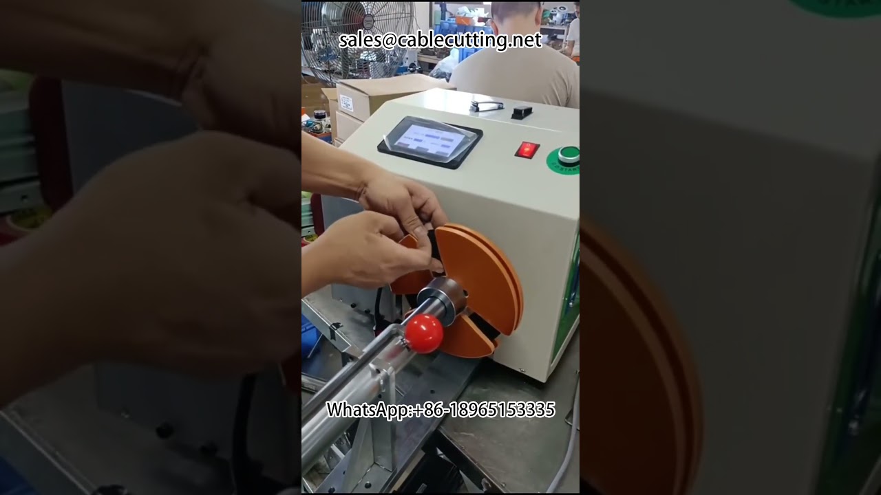 Обработка HDMI-кабеля: автомат намотки и обвязки #станокдлякабеля #намоткакабеля #обработкаHDMI