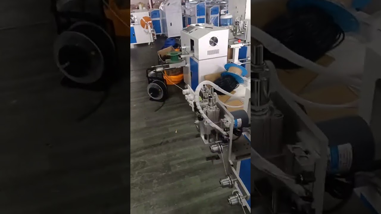 Напольный автомат для сортировки, резки и намотки коаксиальных RF-кабелей | Оборудование для производства