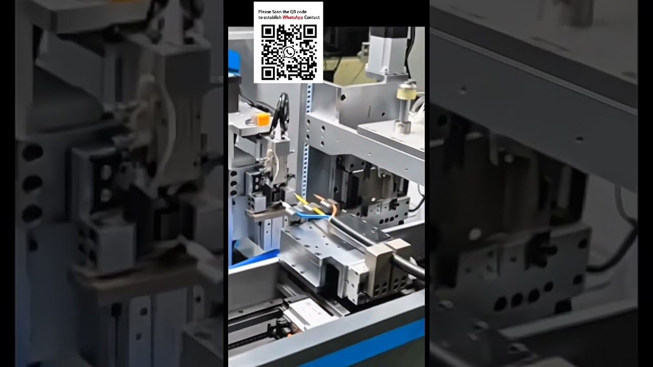 Автоматическая линия для обработки кабеля зарядных станций EV: зачистка, установка гильз, обжим клемм