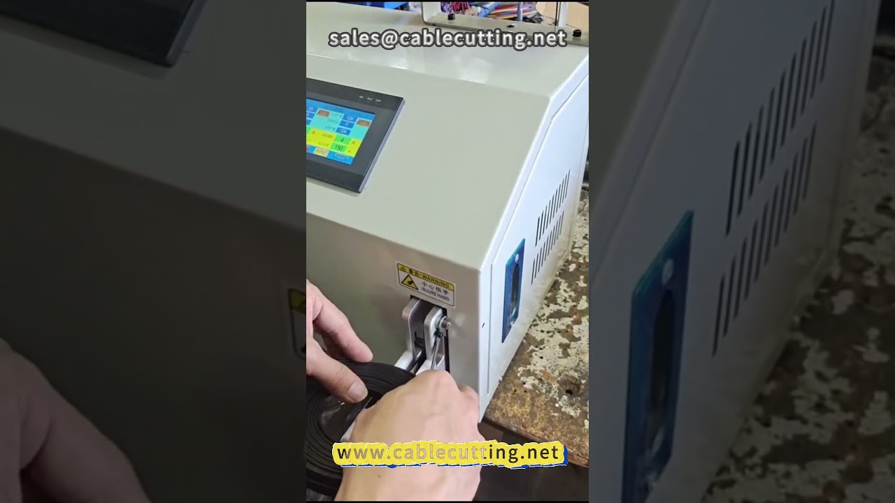 Автоматическая машина для намотки плоского сетевого кабеля #плоский_кабель #сетевой_кабель #мотально-связочная_машина #обработка_проводов