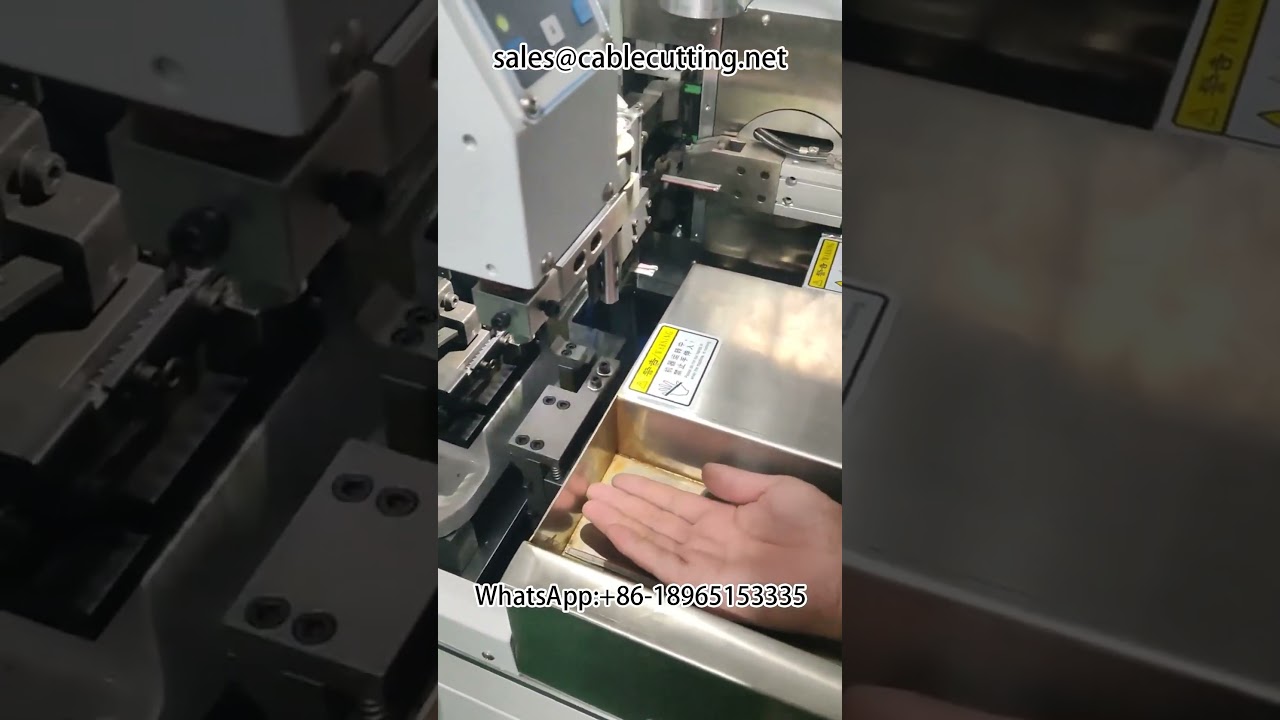 Автоматический двусторонний станок для зачистки проводов #оборудование_для_жгутов #автоматизация