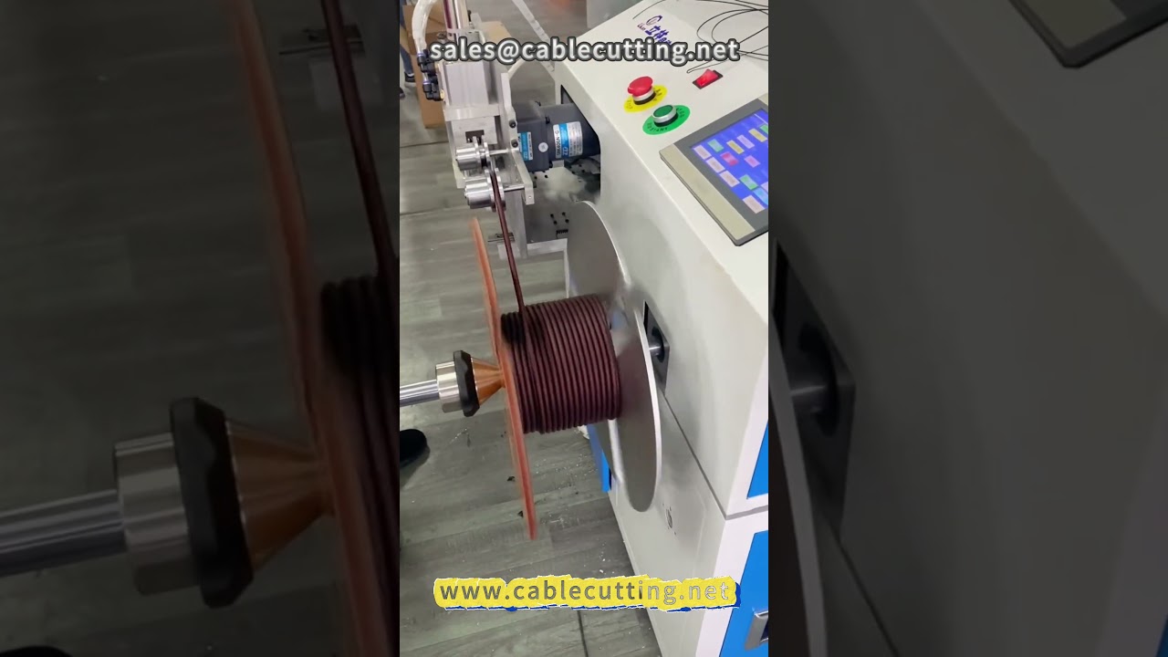 6-жильный станок для намотки аудиопровода #обработка проводов #намоточное оборудование #аудиопровод #намотка