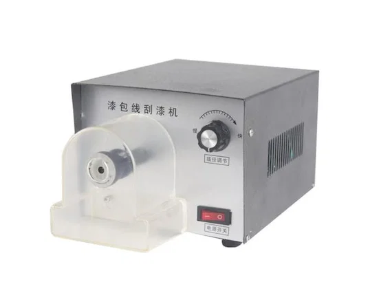 Стриппер для снятия лака с эмалированного медного провода WPM-550 - Полуавтоматическая машина для зачистки проводов щеткой